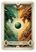 Dragones y orbe de la tierra
